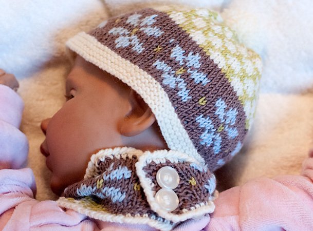 Babyset "Crystal" - Mütze und Halstuch