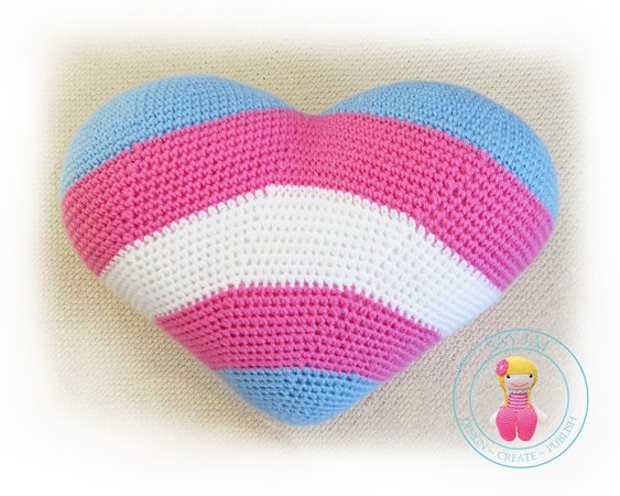 Heart Cushion / Pillow Crochet Pattern