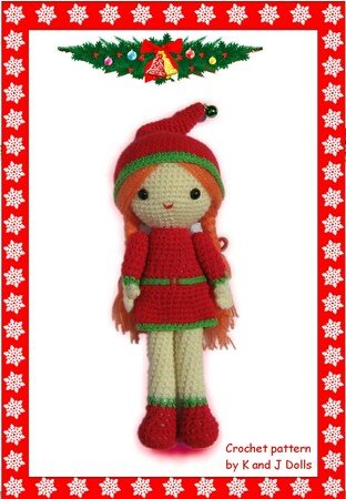 Christmas Girl Amigurumi Crochet Pattern