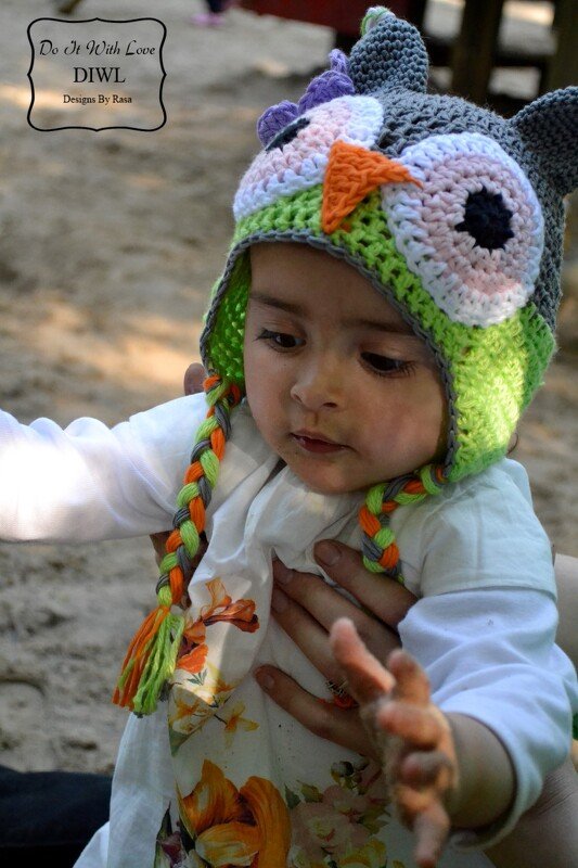 DIWL Baby Kinder Mütze Eule Häkelanleitung - Bild 6