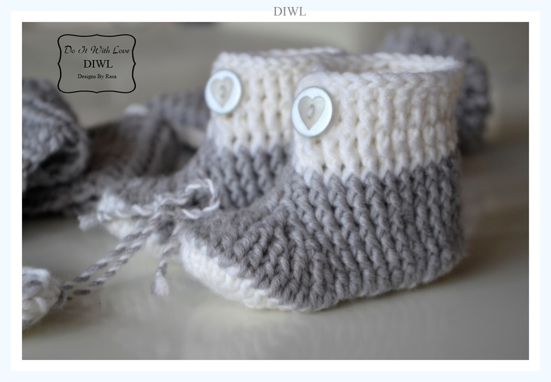Baby Schuhe Booties 4 Designs  Häkelanleitung