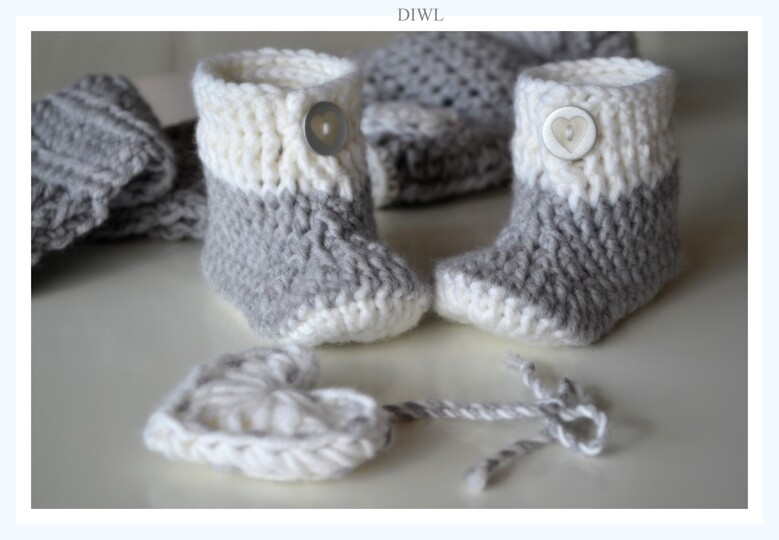 Baby Schuhe Booties 4 Designs  Häkelanleitung
