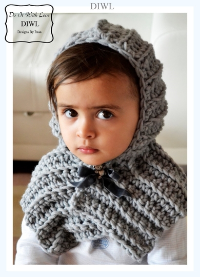 Häkelanleitung E-Book Mütze Haube 2in1 in ALLEN GRÖßEN