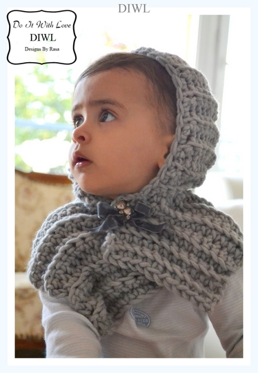 Häkelanleitung E-Book Mütze Haube 2in1 in ALLEN GRÖßEN