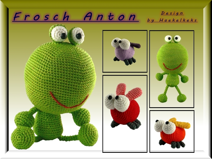 Anton der vegane Frosch - Häkelanleitung von Haekelkeks