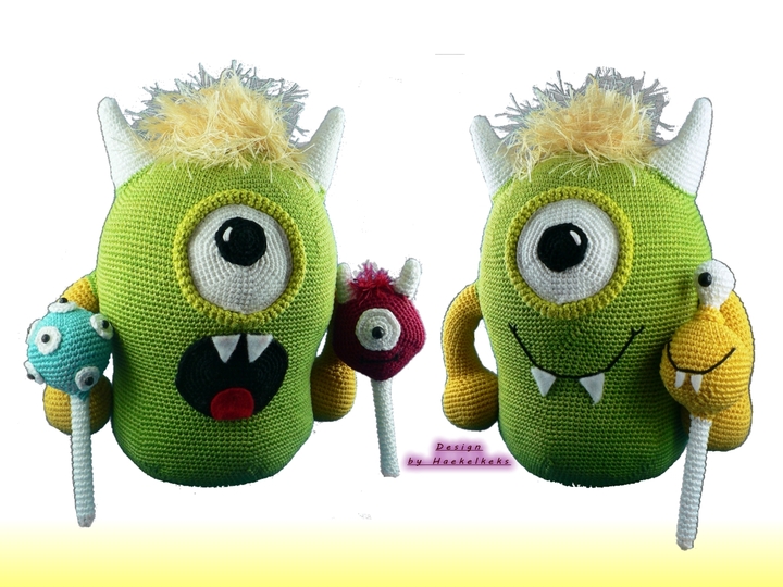Monsti der Wächter -- Häkelanleitung von Haekelkeks