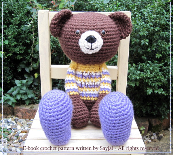 Huggy Bear Amigurumi Crochet Pattern
