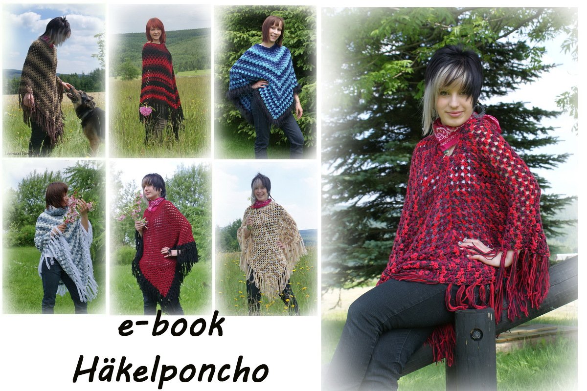 E-book, Häkelanleitung Poncho