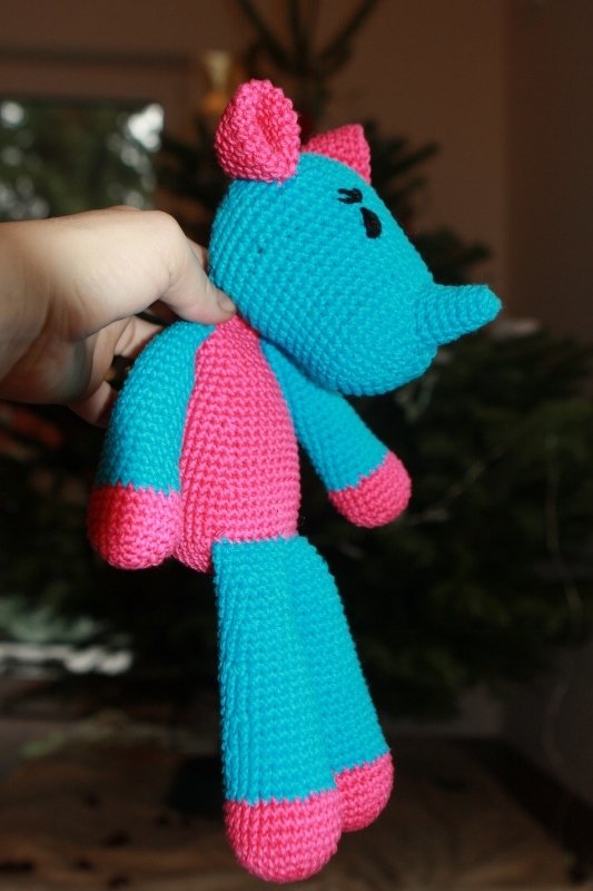 Nashornmädchen Mathilda - Amigurumi Anleitung zum Häkeln - Bild 6