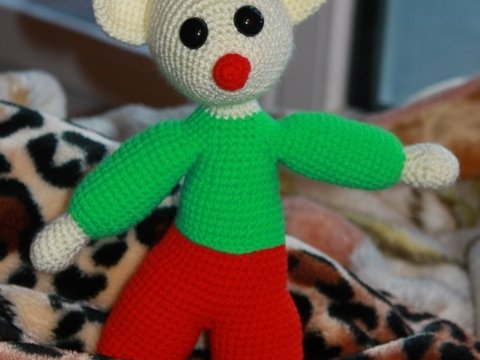 Louis, die Maus - Amigurumi Häkelanleitung