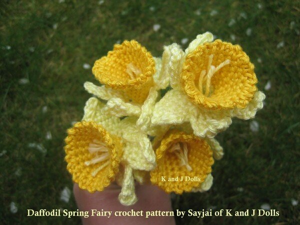 Daffodil Spring Fairy, Amigurumi Crochet Pattern