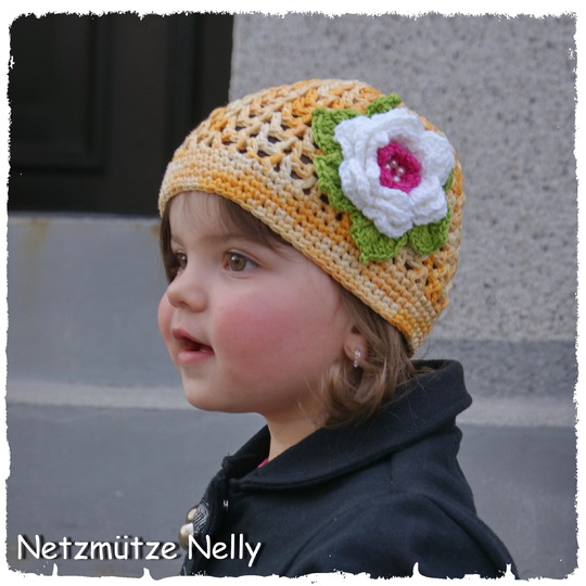 E-book, Häkelanleitung Netzmütze NELLY