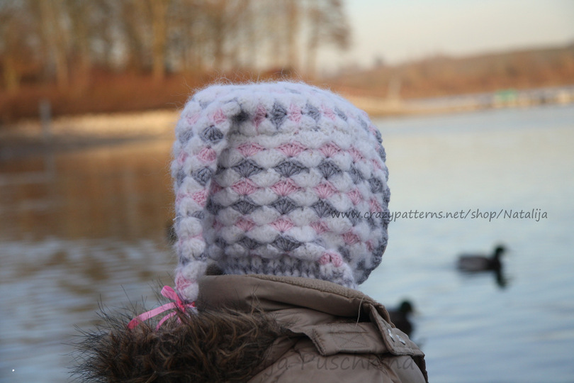 Häkelanleitung Schalmütze - farbwechsel häkeln