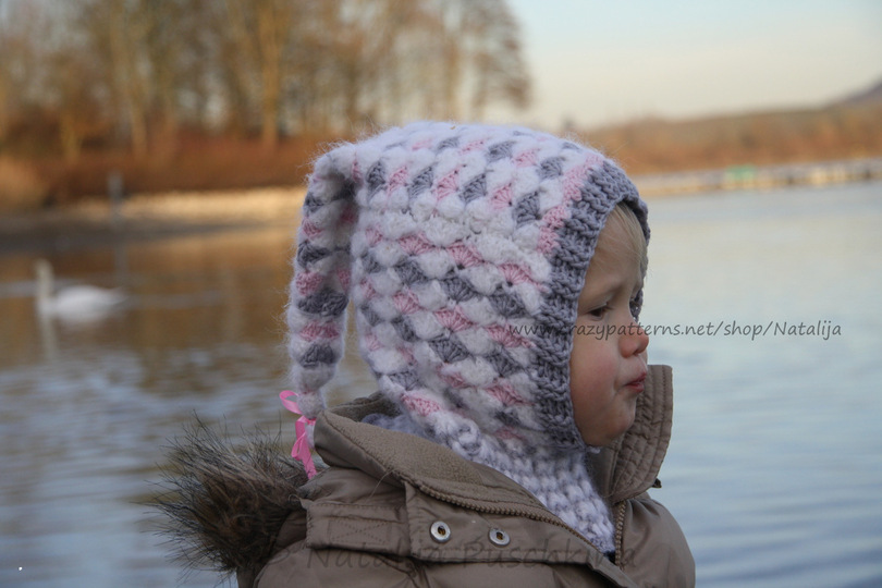 Häkelanleitung Schalmütze - farbwechsel häkeln