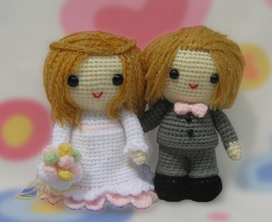 Bride and Groom, Amigurumi Crochet Pattern