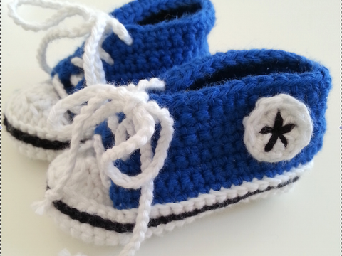 Anleitung für Baby-Häkel-Turnschuhe