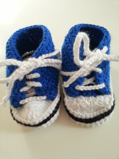 Anleitung für Baby-Häkel-Turnschuhe