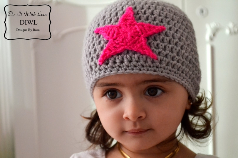 E-Book Häkelanleitung Mütze Beanie Stern