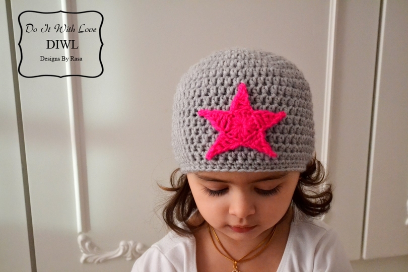 E-Book Häkelanleitung Mütze Beanie Stern