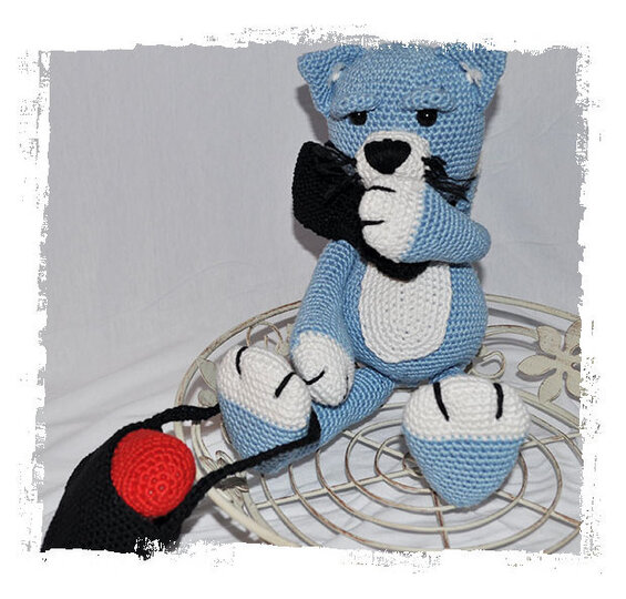 E-Book - Häkelanleitung - Kater Valentino - Kater - Katze - Herz