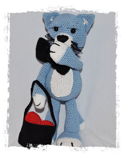 E-Book - Häkelanleitung - Kater Valentino - Kater - Katze - Herz