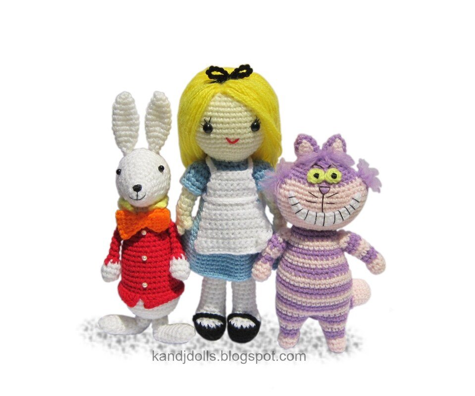 Alice im Wunderland - 4 Amigurumi Häkelanleitungen - Bild 3