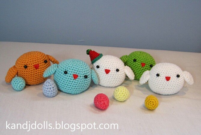 Four Seasons Birds, Amigurumi Crochet Pattern