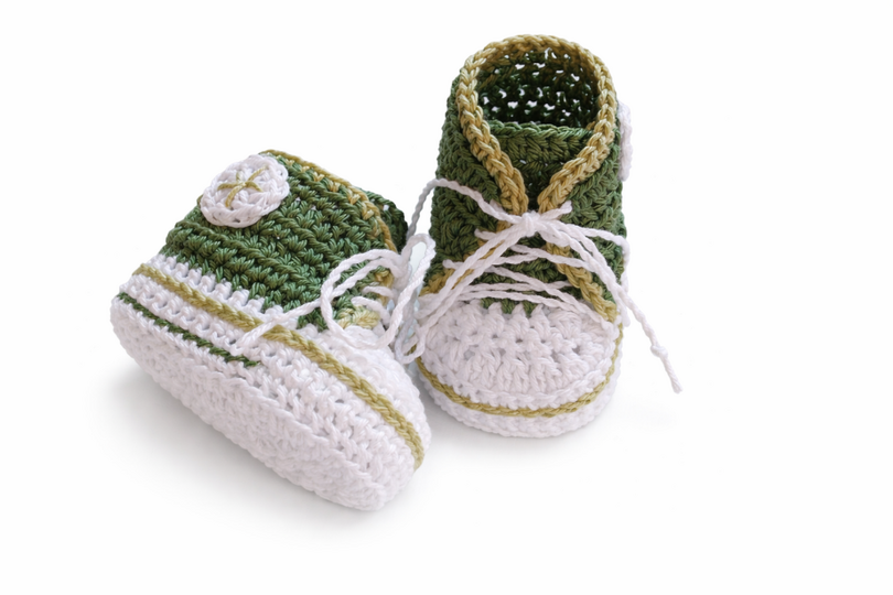 Häkelanleitung Babyschuhe , Turnschuhe