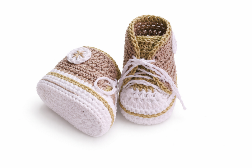 Häkelanleitung Babyschuhe , Turnschuhe