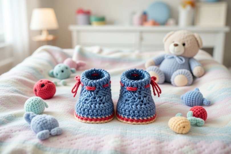 Häkelanleitung Babyschuhe "My  first Booties"