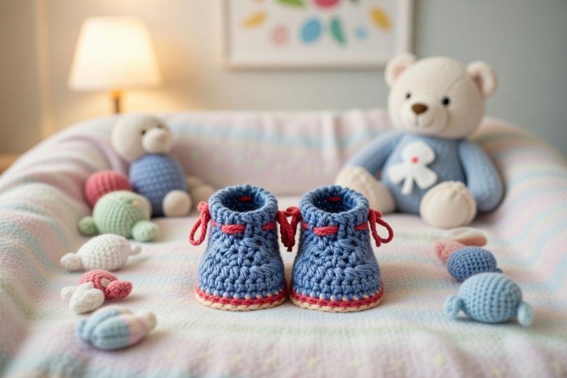 Häkelanleitung Babyschuhe "My  first Booties"
