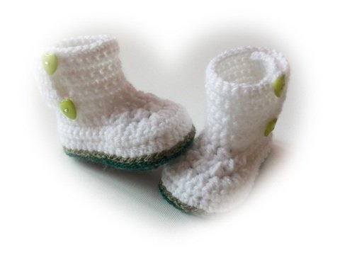 Häkelanleitung Babyschuhe "Caroline",#03