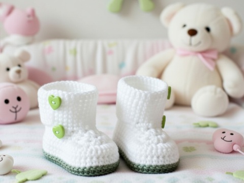 Häkelanleitung Babyschuhe , Stiefel Caroline