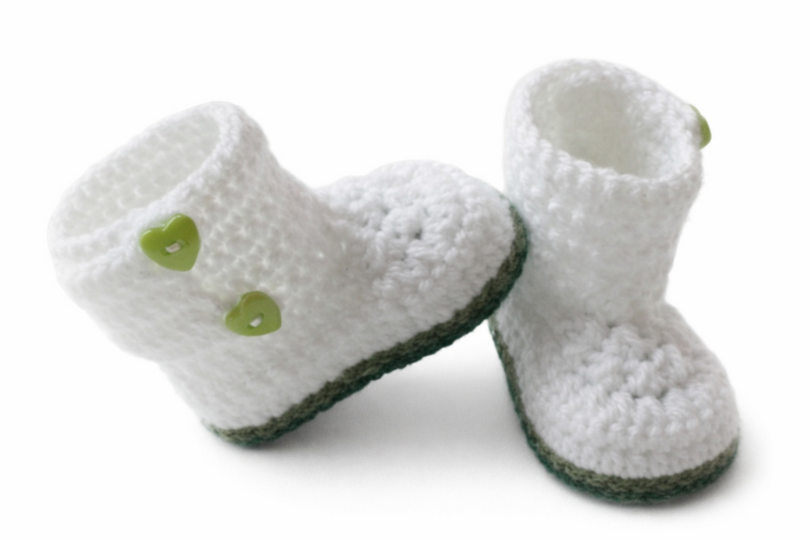 Häkelanleitung Babyschuhe , Stiefel Caroline