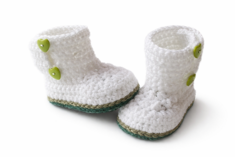 Häkelanleitung Babyschuhe , Stiefel Caroline