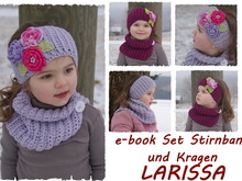 E-Book / Häkelanleitung, Set Stirnband und Kragenschal LARISSA