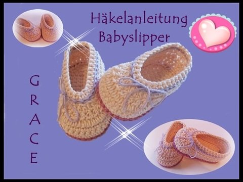 Häkelanleitung Babyslipper "Grace" #06