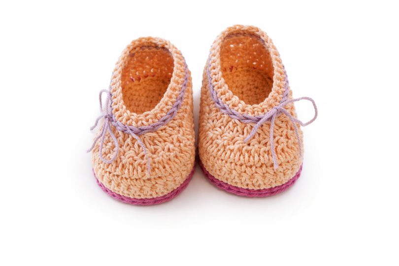 Häkelanleitung Babyschuhe , Slipper