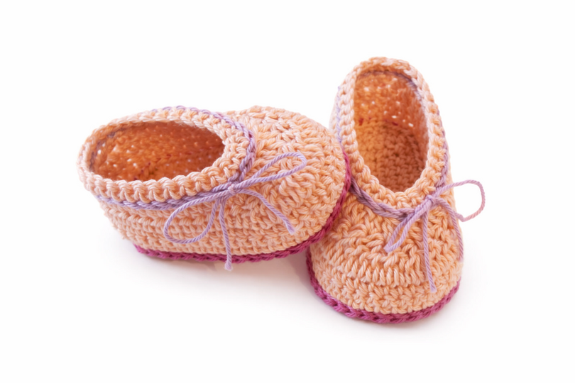 Häkelanleitung Babyschuhe , Slipper