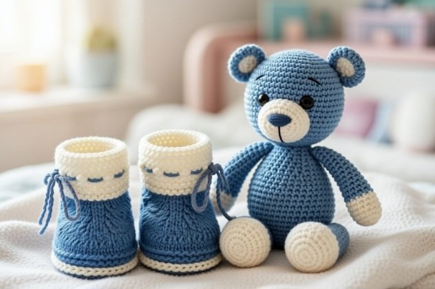 Strickanleitung Baby Boots - Bild 6
