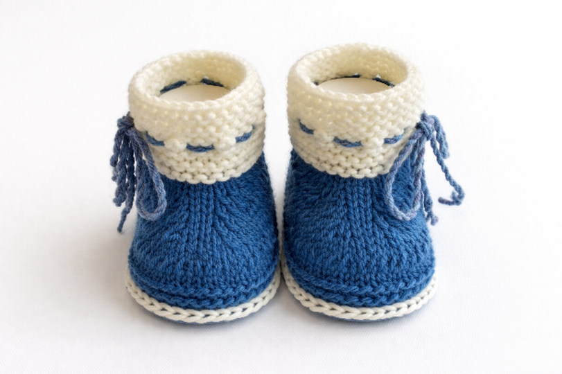 Strickanleitung Baby Boots