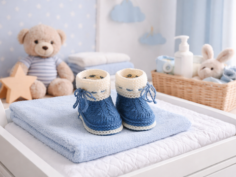 Strickanleitung Baby Boots, #22