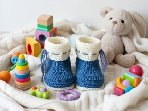 Strickanleitung Baby Boots