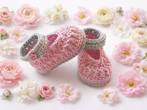 Häkelanleitung Babyballerinas "Viktoria", #05