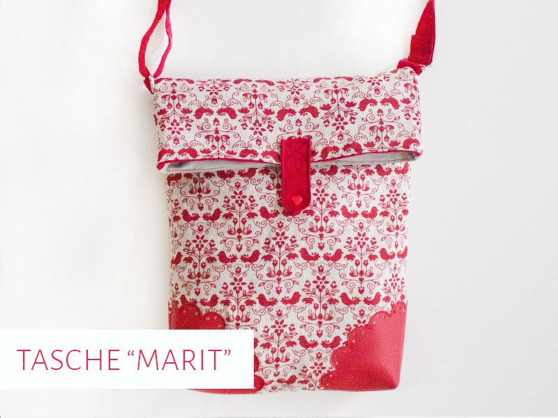 Schnittmuster &amp; Nähanleitung - Umhängetasche "Marit"