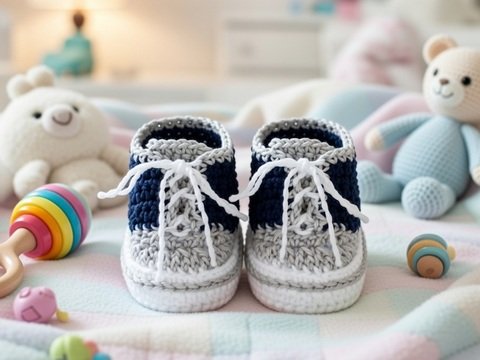 Häkelanleitung Turnschuhe, " Sneakers "