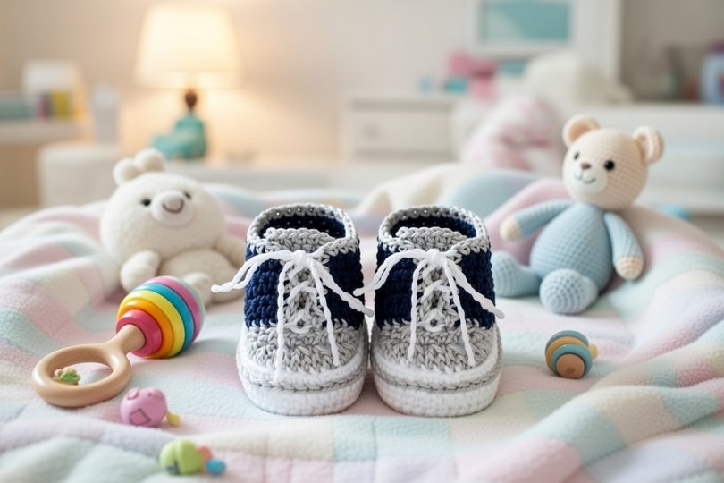 Häkelanleitung Turnschuhe, " Sneakers "