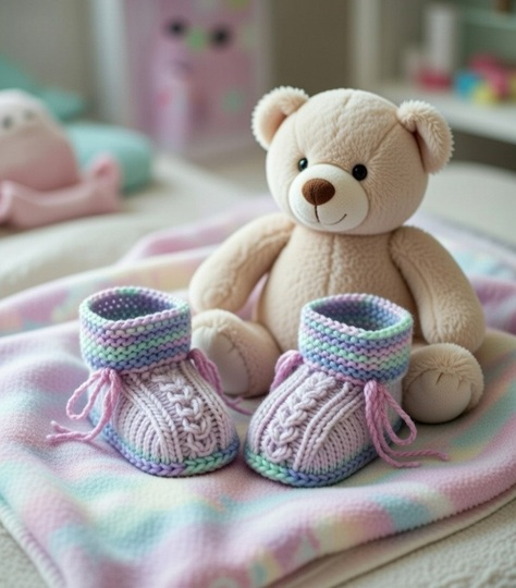 Strickanleitung Babyschuhe Sandy