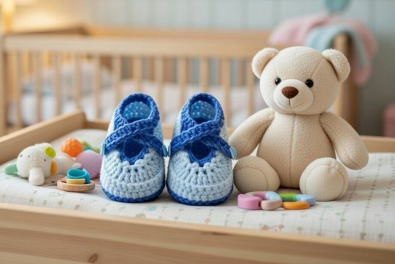 Häkelanleitung Babyschuhe Kim