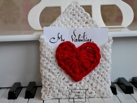 Häkelanleitung / E-Book - Valentinstag Briefumschlag